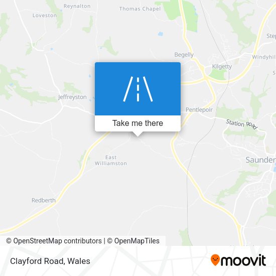 Clayford Road map