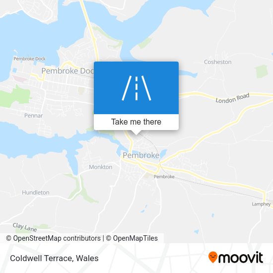 Coldwell Terrace map