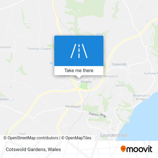 Cotswold Gardens map