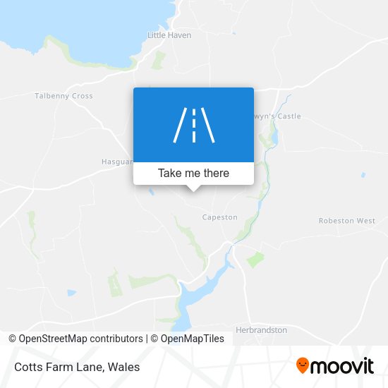 Cotts Farm Lane map