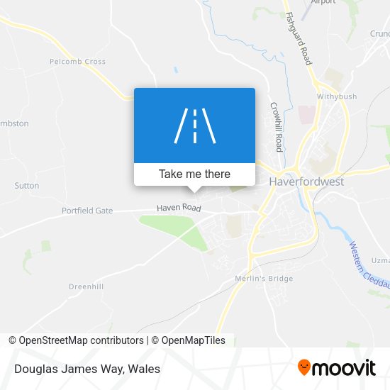 Douglas James Way map