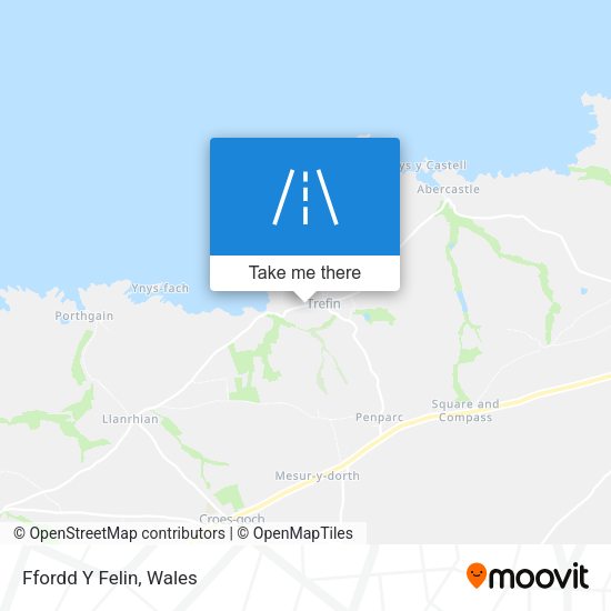 Ffordd Y Felin map