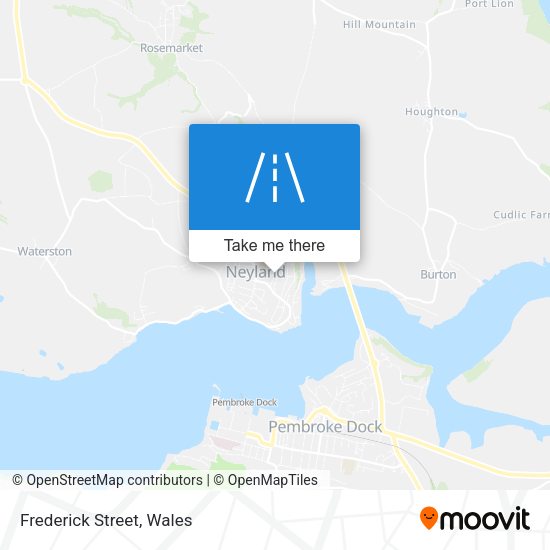 Frederick Street map