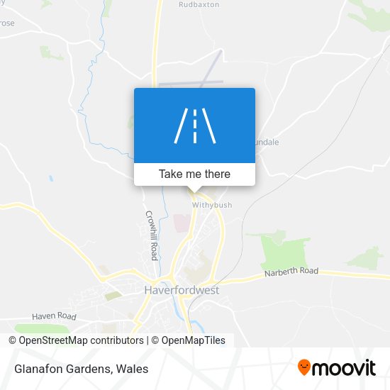 Glanafon Gardens map