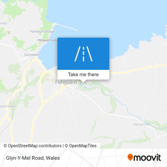 Glyn-Y-Mel Road map