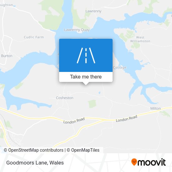 Goodmoors Lane map