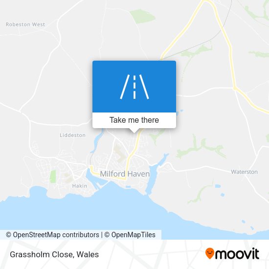 Grassholm Close map