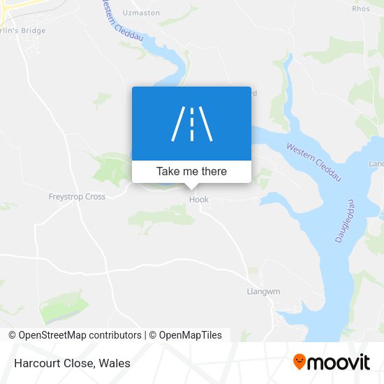 Harcourt Close map