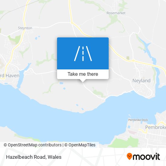 Hazelbeach Road map