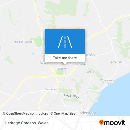 Heritage Gardens map