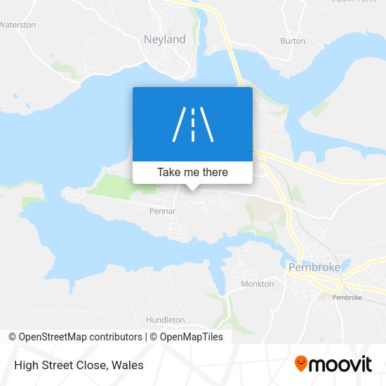 High Street Close map