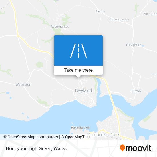 Honeyborough Green map