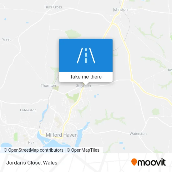 Jordan's Close map