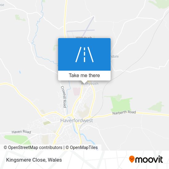 Kingsmere Close map