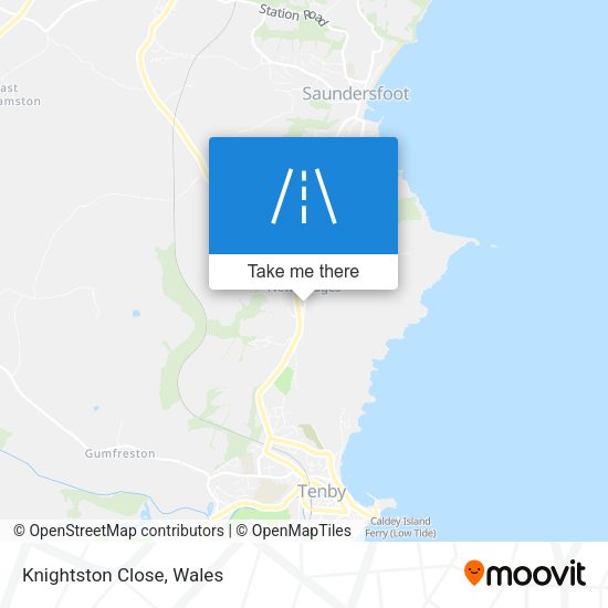 Knightston Close map