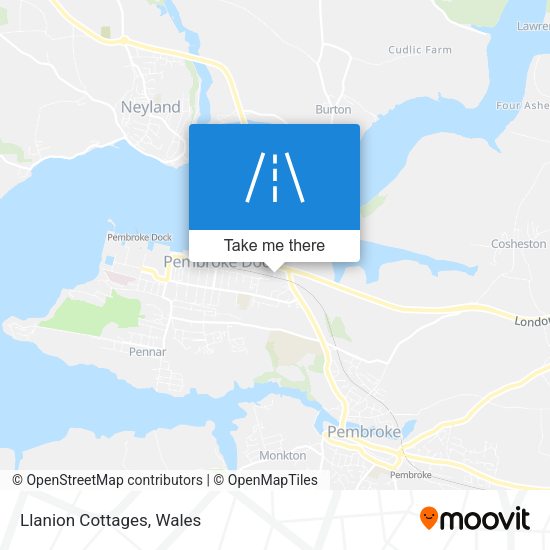 Llanion Cottages map
