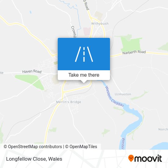 Longfellow Close map