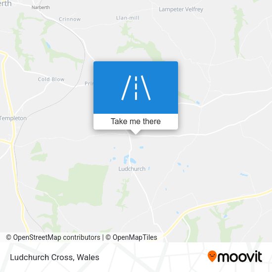 Ludchurch Cross map