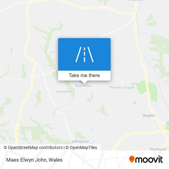 Maes Elwyn John map
