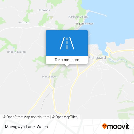 Maesgwyn Lane map