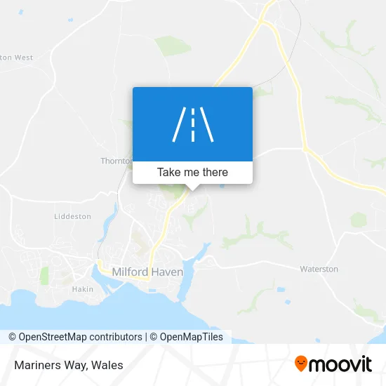 Mariners Way map