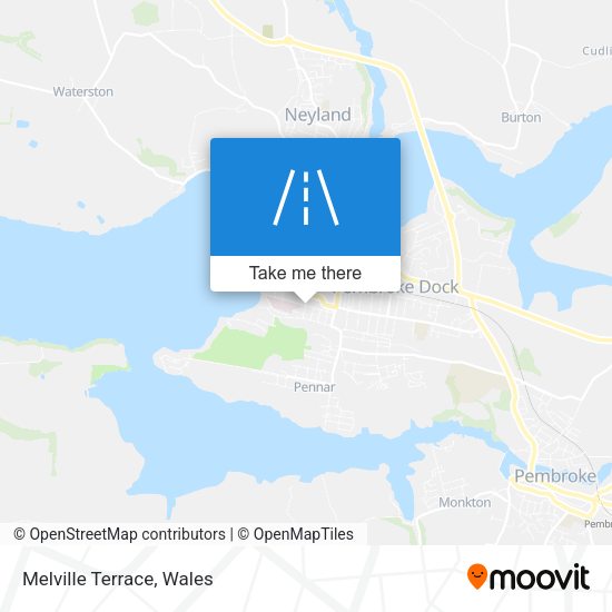 Melville Terrace map