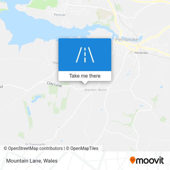 Mountain Lane map