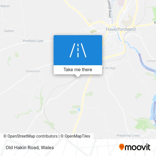 Old Hakin Road map