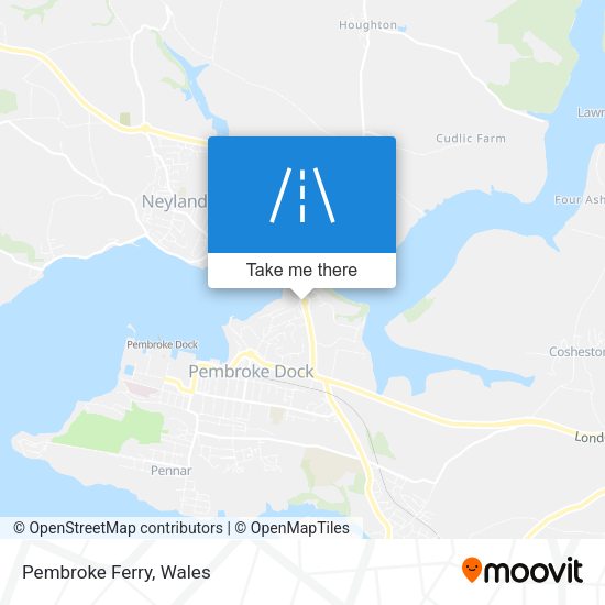 Pembroke Ferry map