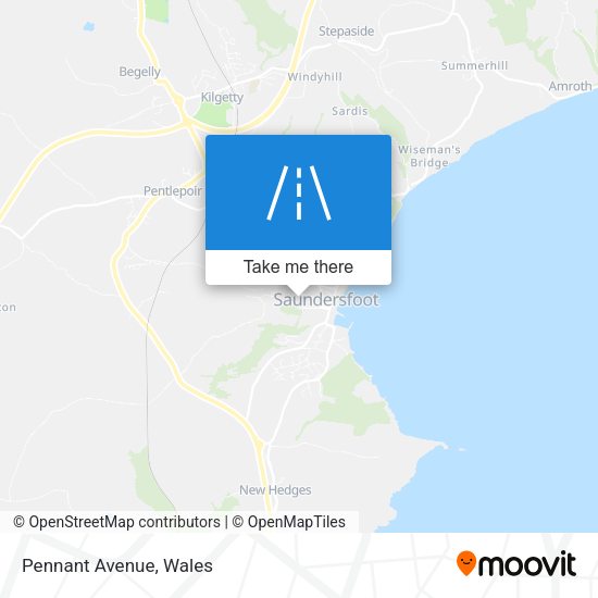 Pennant Avenue map