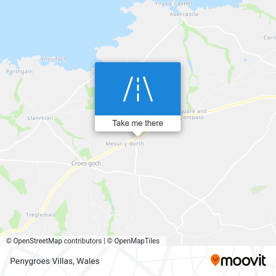 Penygroes Villas map