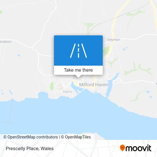 Prescelly Place map