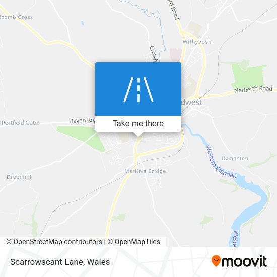 Scarrowscant Lane map