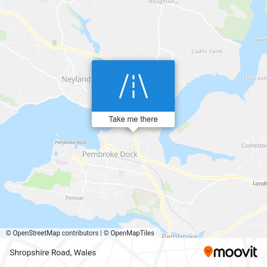 Shropshire Road map