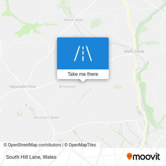 South Hill Lane map