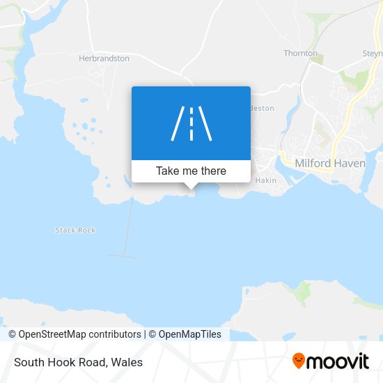 South Hook Road map