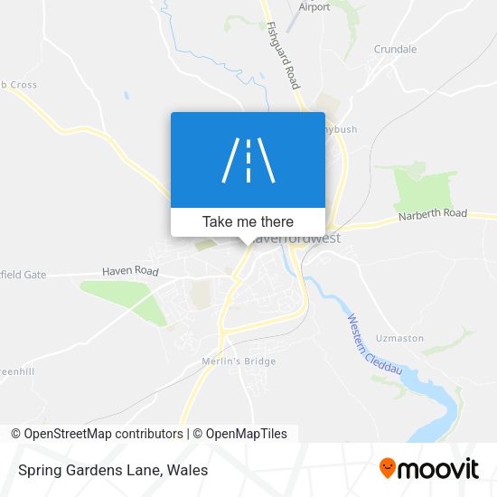 Spring Gardens Lane map