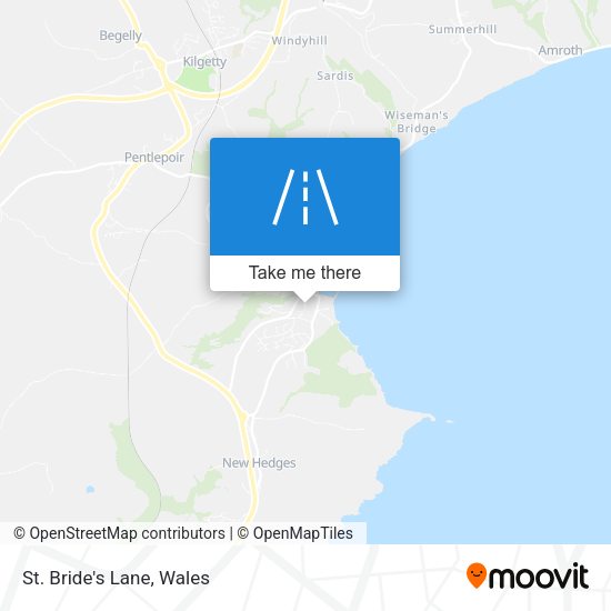 St. Bride's Lane map