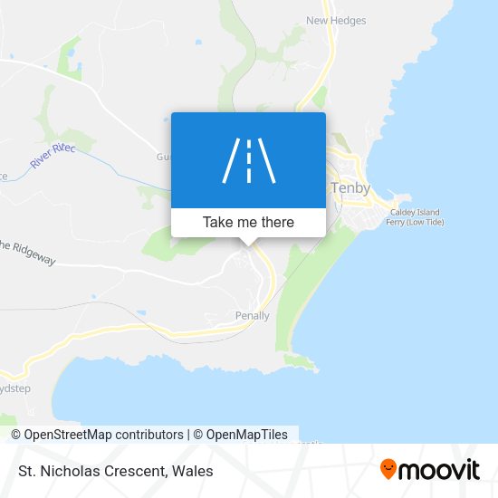 St. Nicholas Crescent map