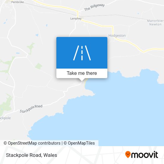 Stackpole Road map