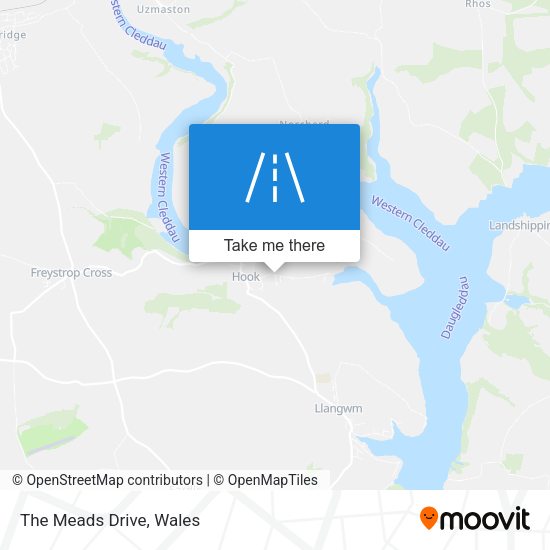 The Meads Drive map