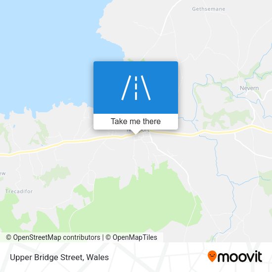 Upper Bridge Street map