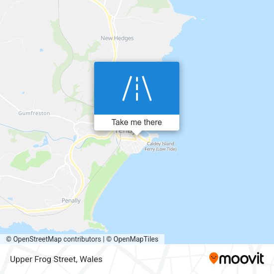 Upper Frog Street map