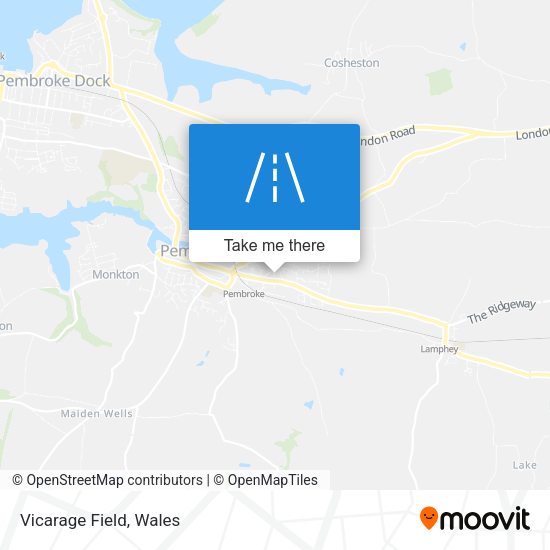 Vicarage Field map