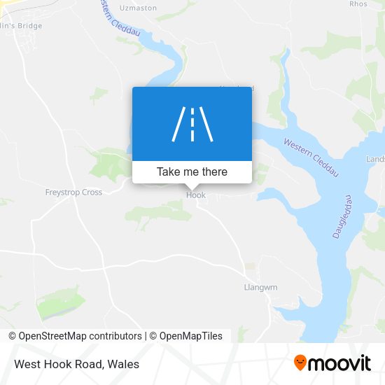 West Hook Road map