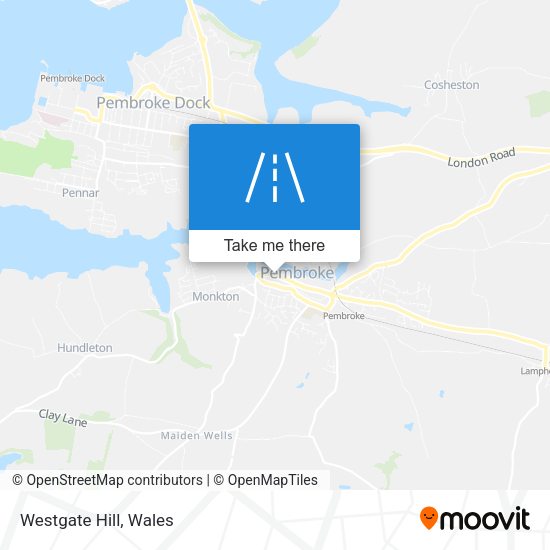 Westgate Hill map