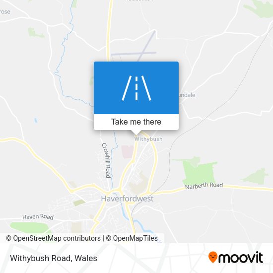Withybush Road map