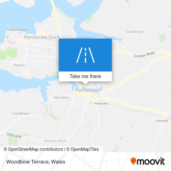 Woodbine Terrace map