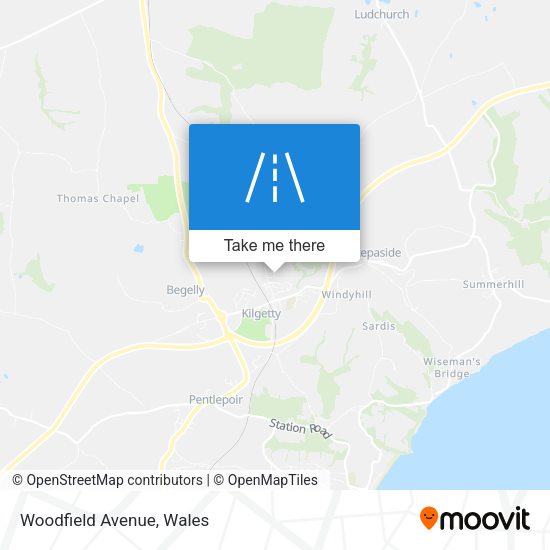 Woodfield Avenue map