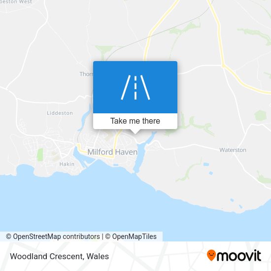 Woodland Crescent map